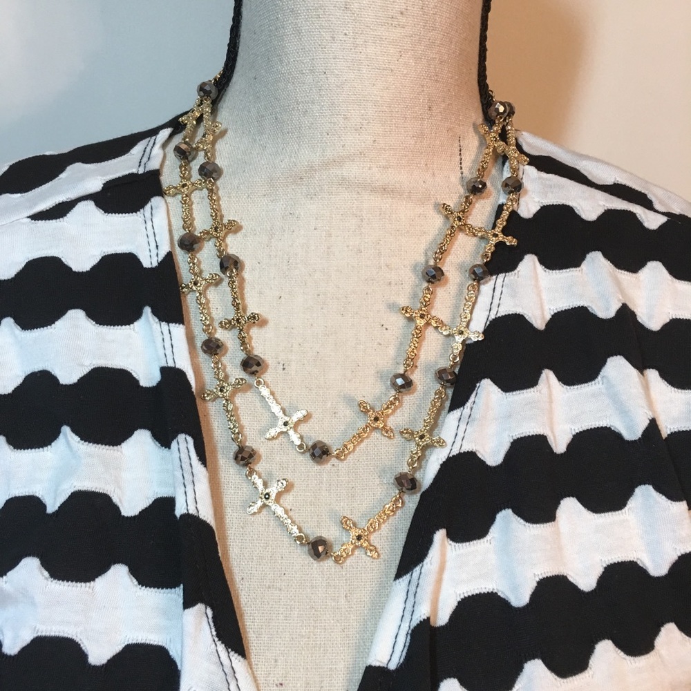 Cookie Lee Long Cross Necklace💝